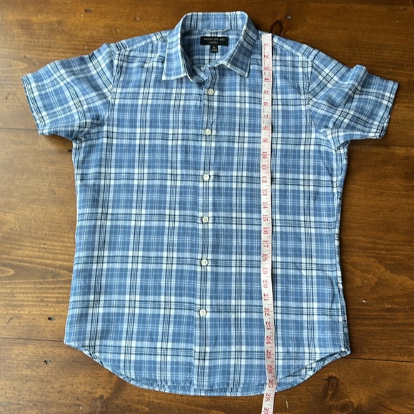Banana Republic Linen Slim Fit Button Down Shirt Sz S - Picture 9 of 15